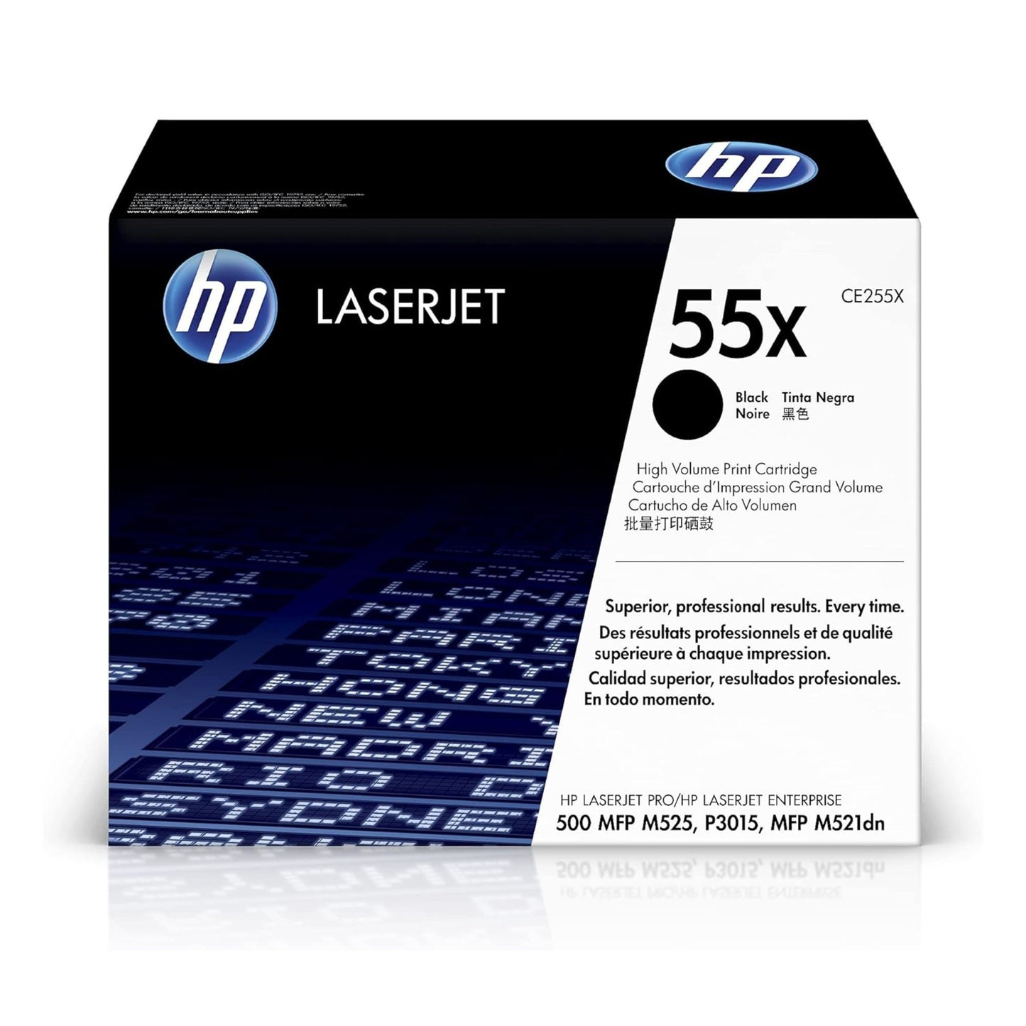 Toner Nero Originale HP 55X CE255X Alta Capacità per HP LaserJet Enterprise
