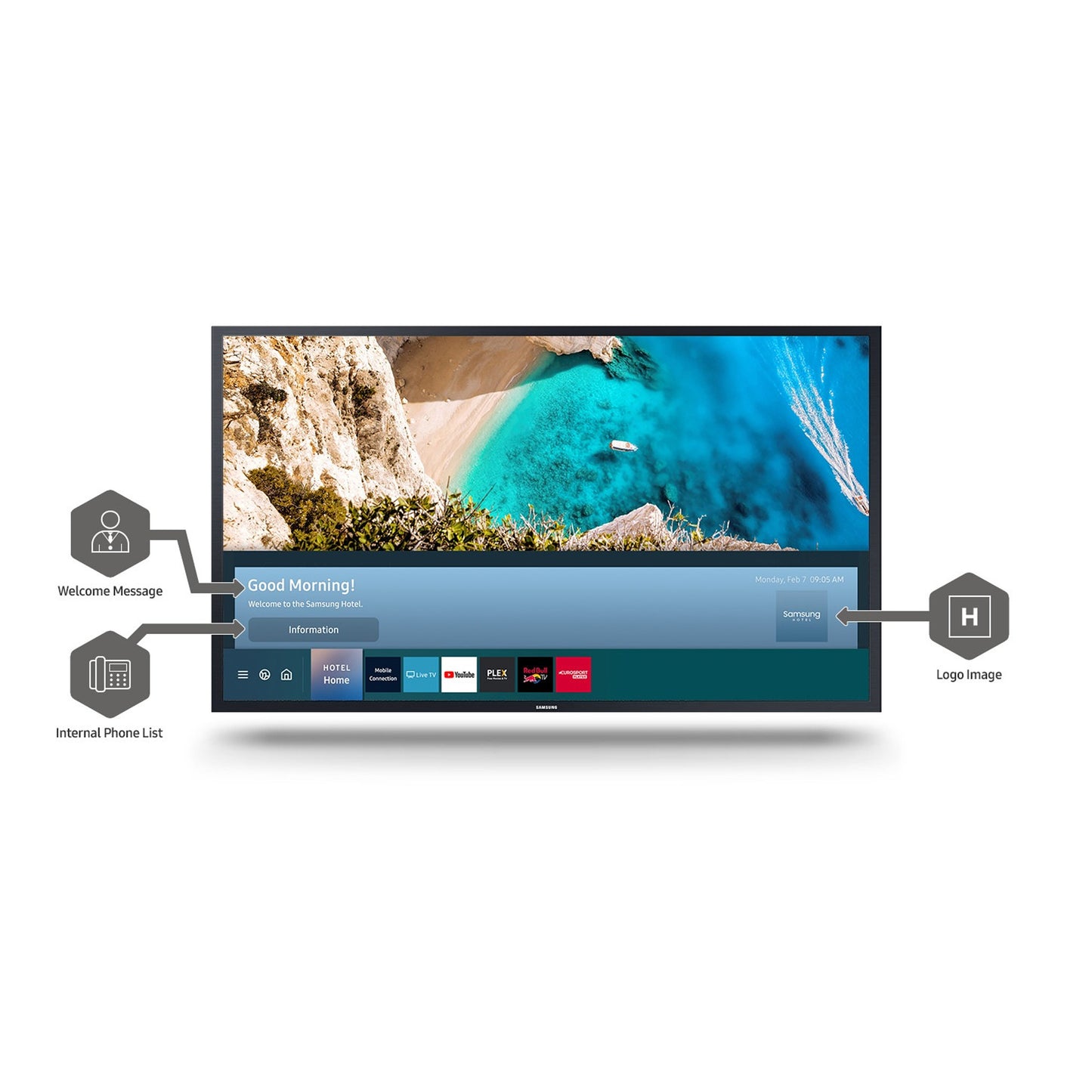 Samsung Hotel Display Serie HT5300 da 32" FHD