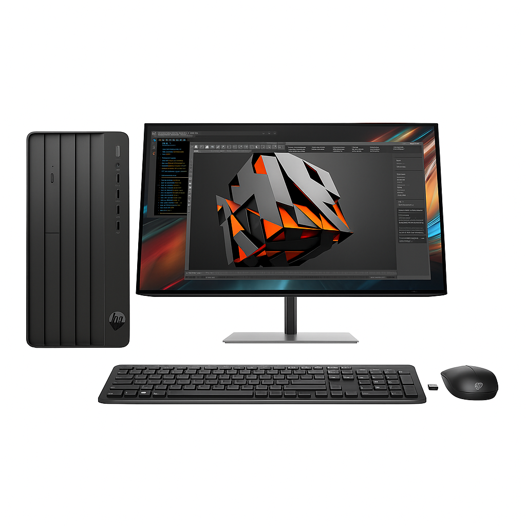 HP Workstation Pro – Kit Completo Desktop + Monitor + Tastiera e Mouse Wireless