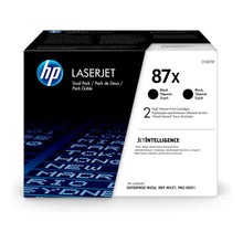 Toner originale nero ad alta capacità HP 87X CF287XD - Confezione Doppia 2×18.000 Pagine per HP LaserJet Enterprise