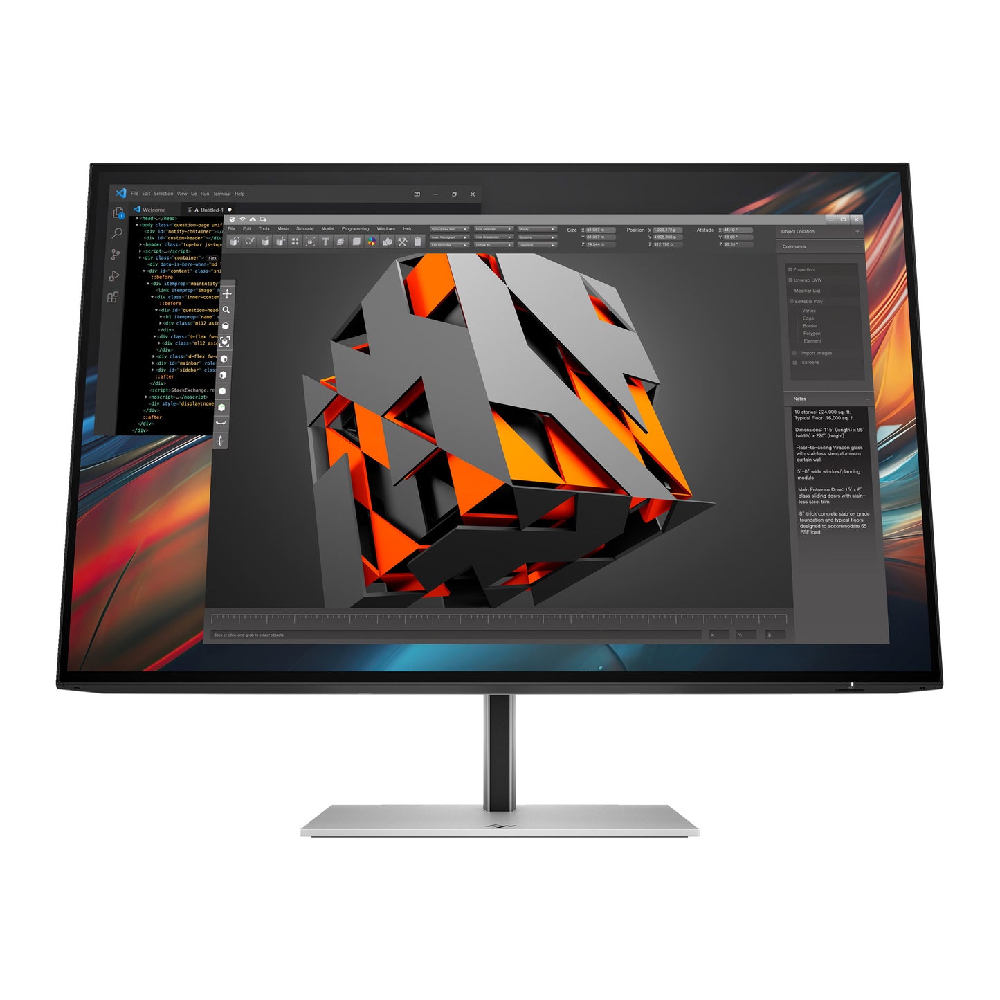 HP Series 7 Pro 24 inch WUXGA USB-C Monitor - 724pu